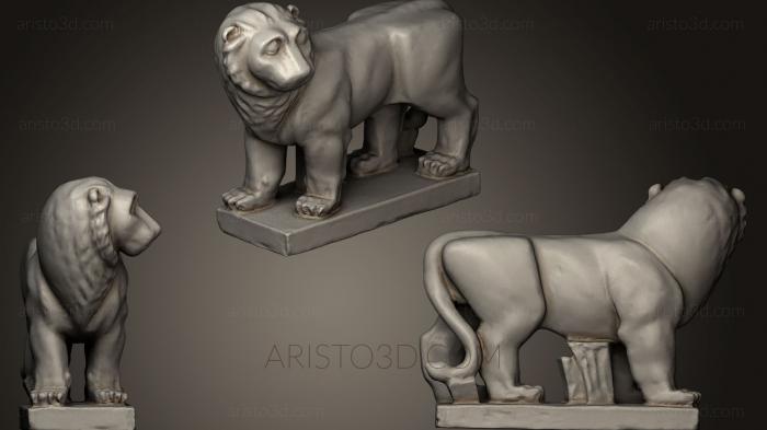 Figurines lions tigers sphinxes (STKL_0223) 3D model for CNC machine
